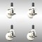 Service Caster 3 Inch 316SS Nylon Wheel Swivel 1-3/8 Inch Expanding Stem Caster Set Brake SCC SCC-SS316EX20S314-NYS-TLB-138-4 - alternate 2